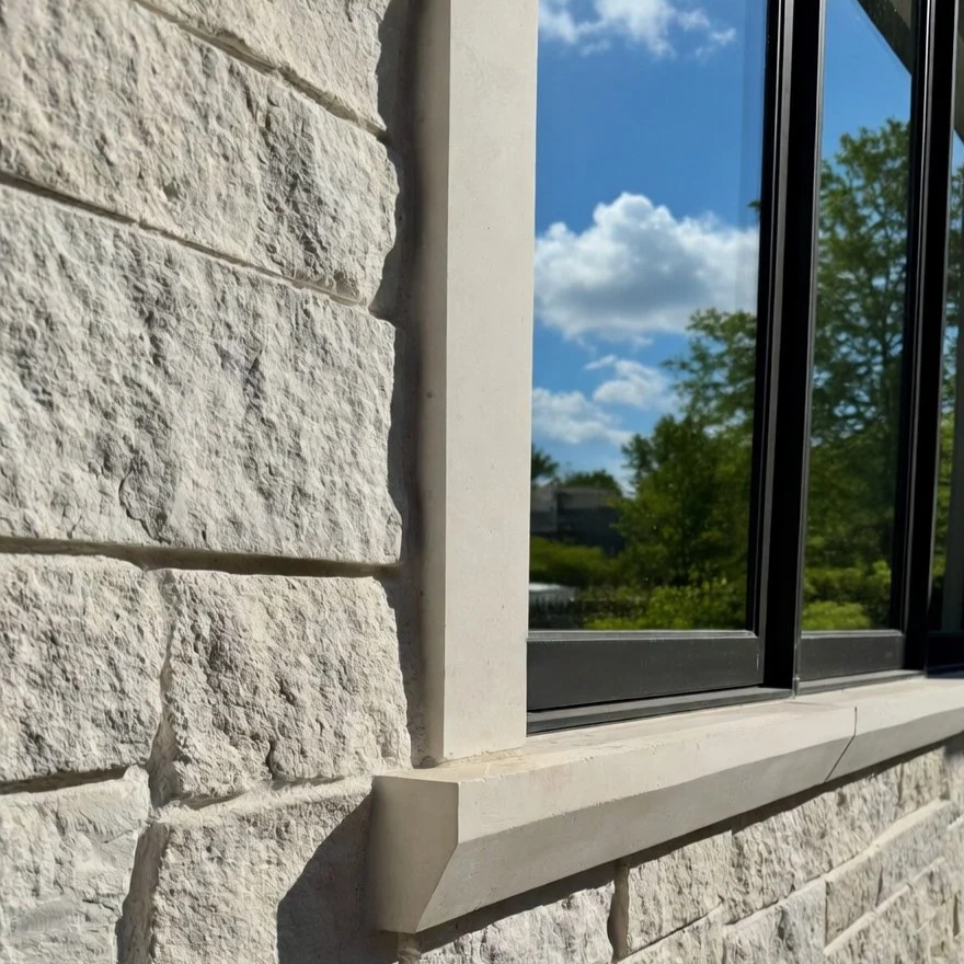 WHITE THIN VENEER AND WINDOW DETAILS