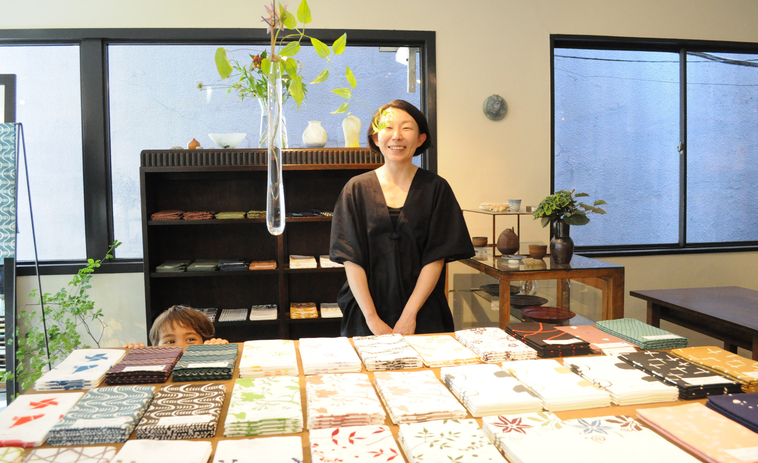 Yuki Nogucih at Ahiroya Tenugui Exhibition | La Ronde d'Argile (Kagurazaka, Tokyo)