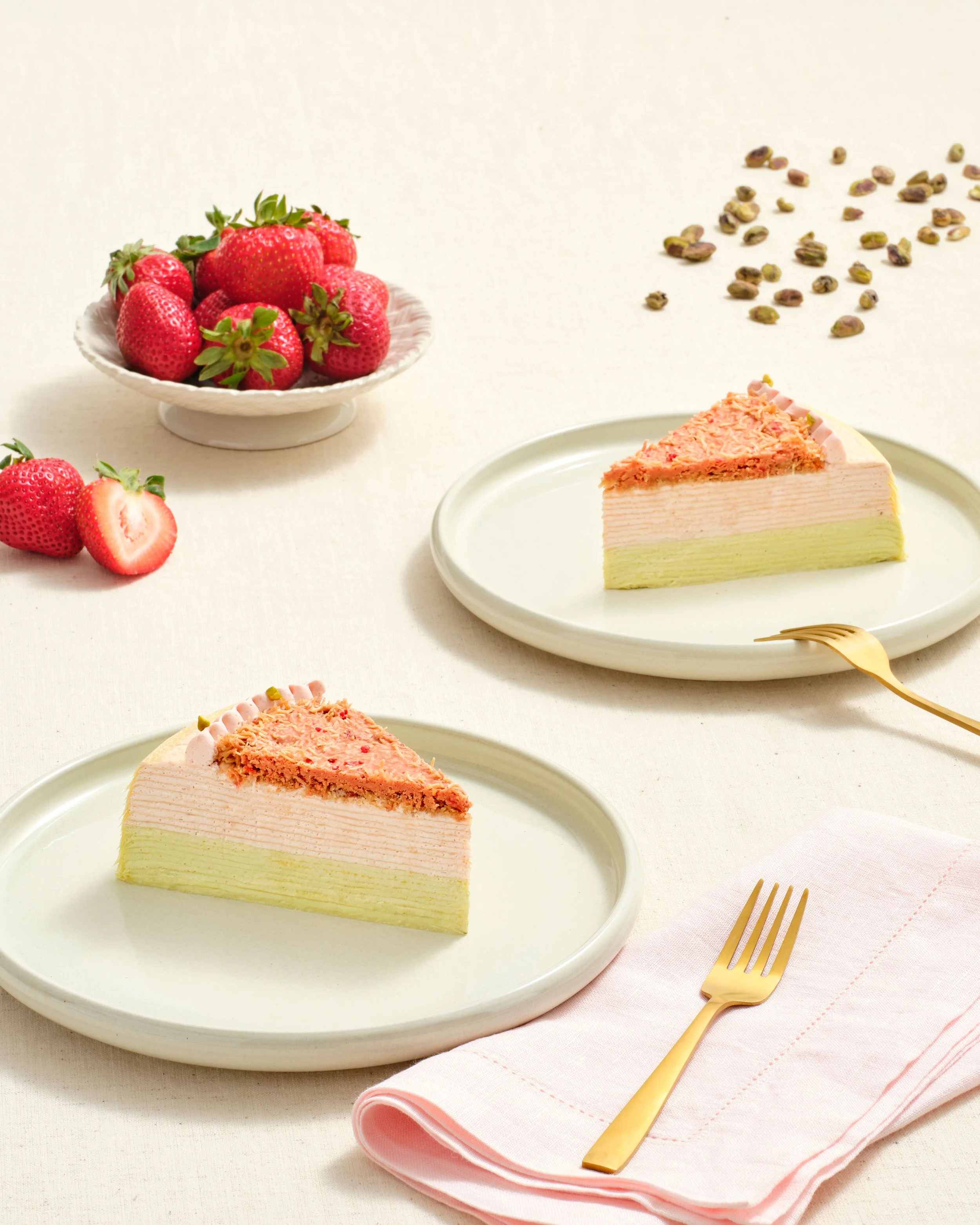 Lady M Announces Dubai Strawberry Mille Crêpes
