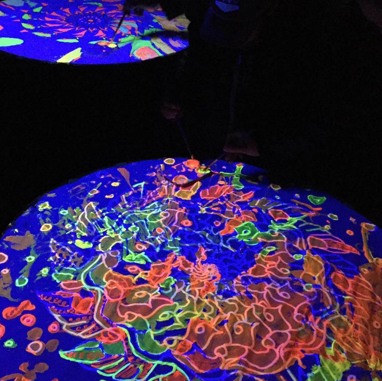 Flourescent Bird Mandala