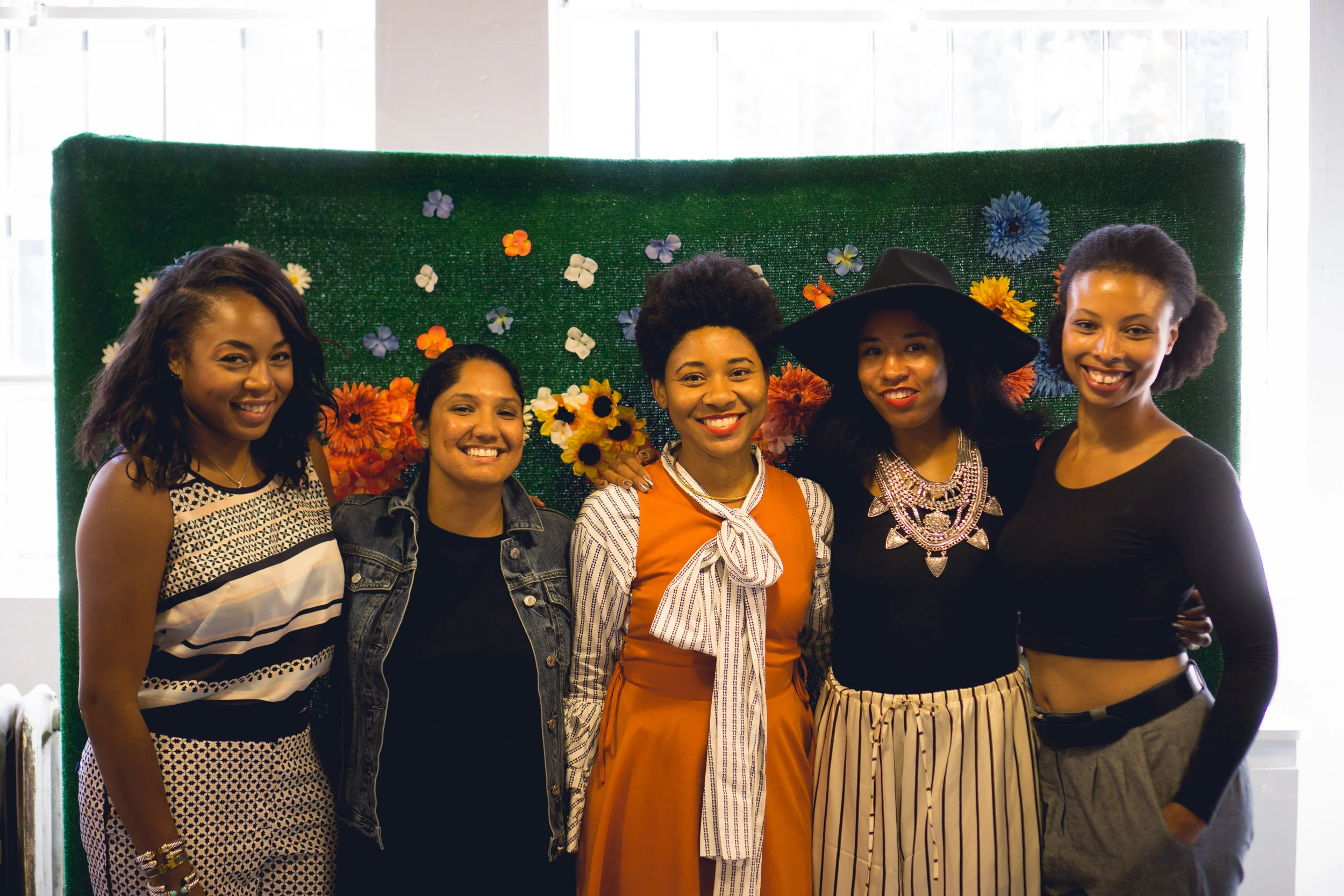 From left to right: Kéla Walker, Bernadette Pichardo, Tamera Darden, Victoria Sanders and Alexia Lewis