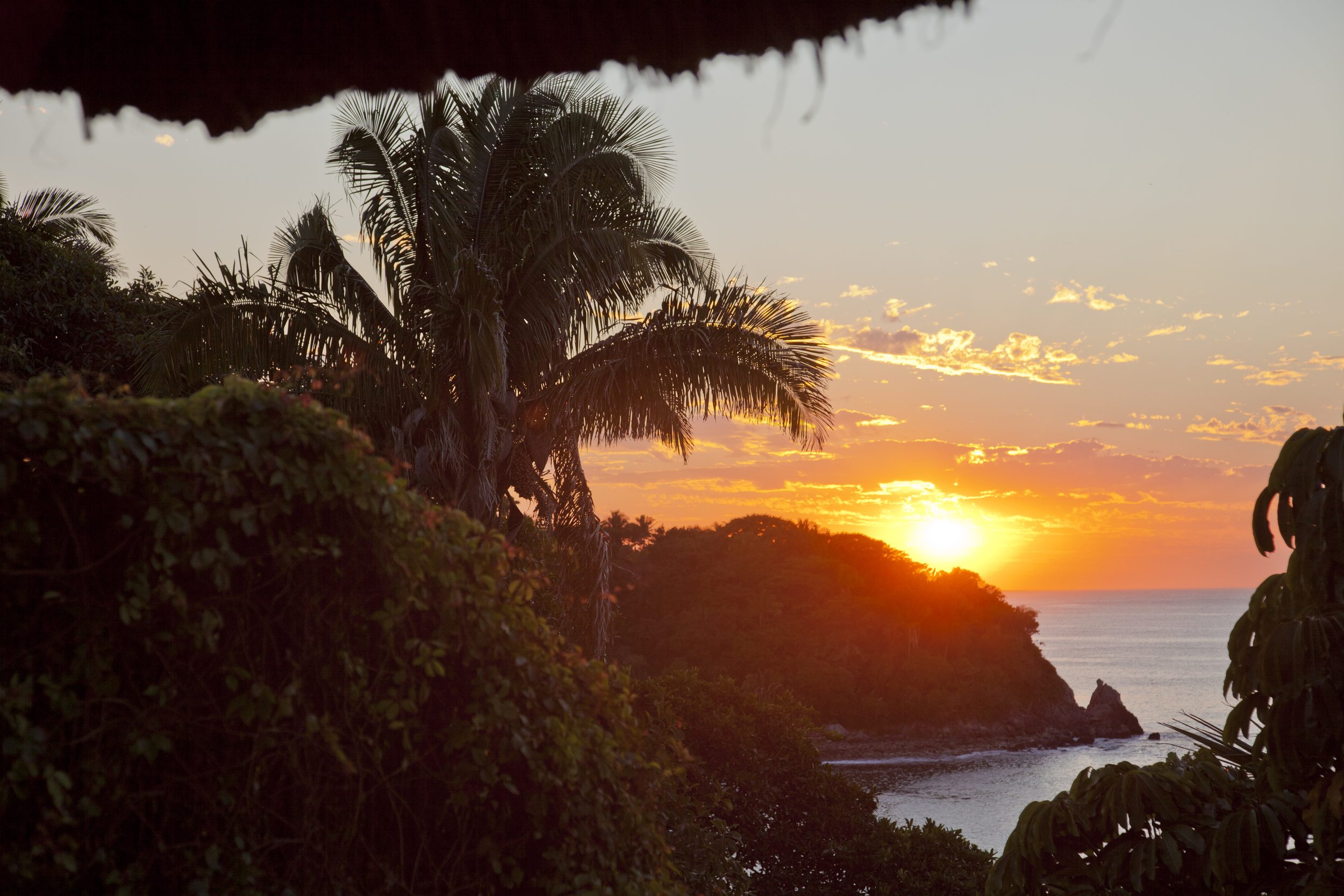 Sunset at Casa Soledad from the Master Bedroom