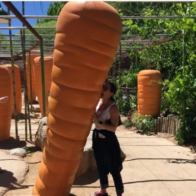 On a visit to a botanical garden in Albuquerque- "... eat your veggies!" 