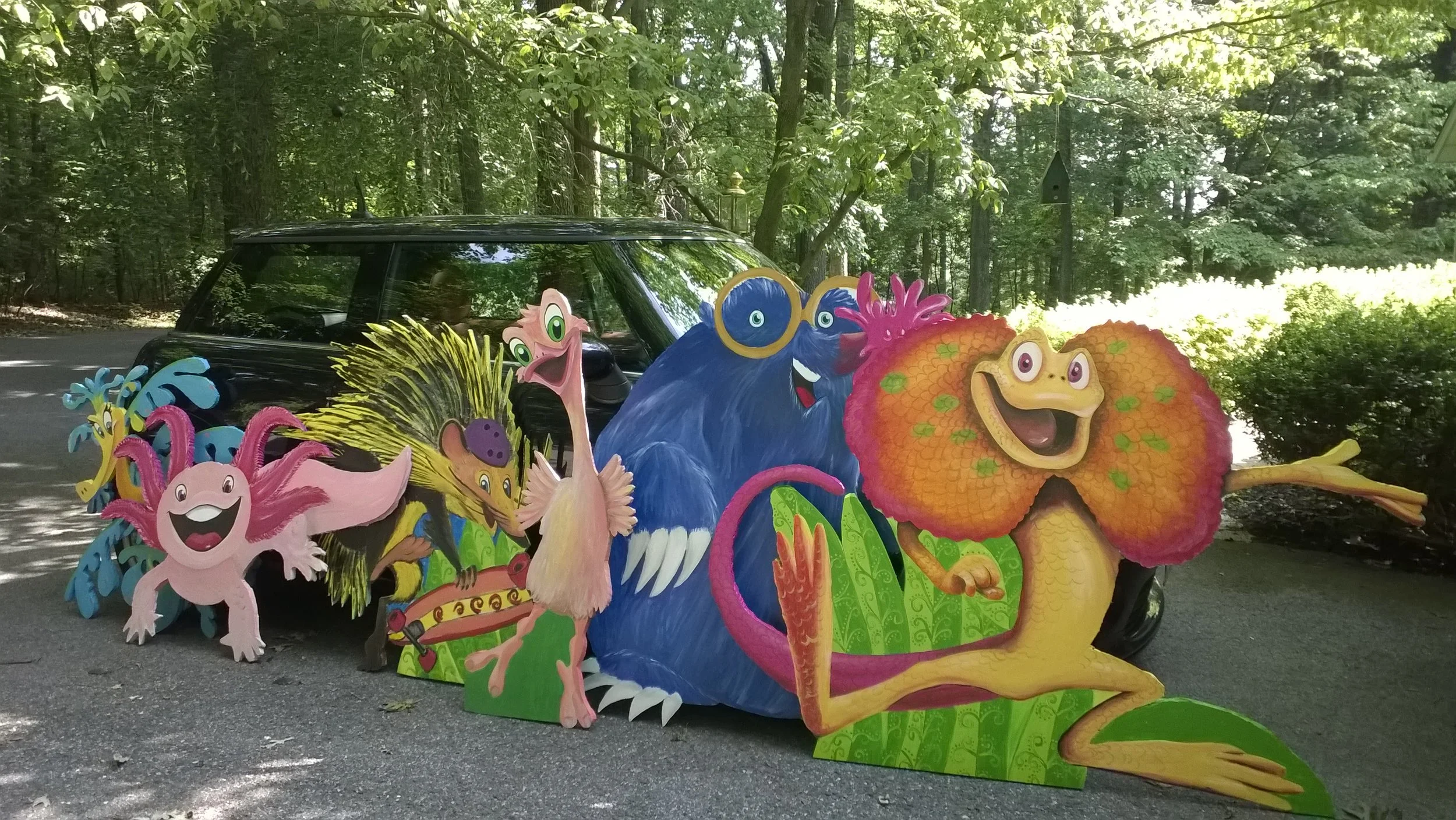 Yes, all these VBS Weird Animals actually fit in a Mini Cooper.