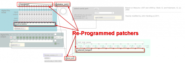 Almost the entire patch had to be reprogrammed in one form or another today, the above graphic outlines the main elements that were added and or changed.