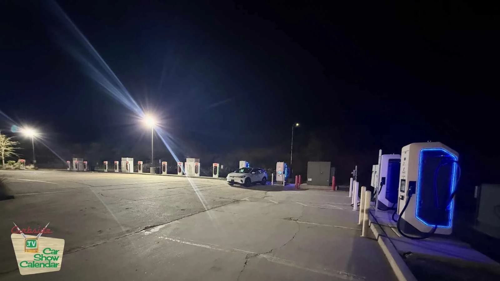 A series of Tesla and other chargers