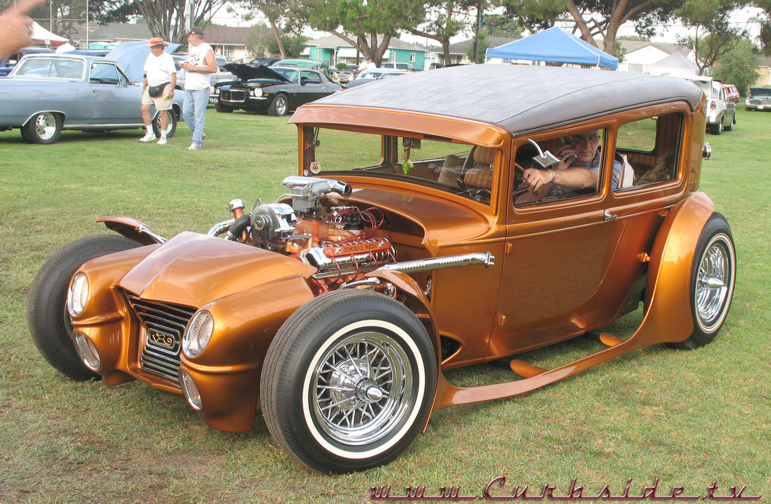The Rod Riguez, a heavily-modified 1930 Ford Model A Coupe. 