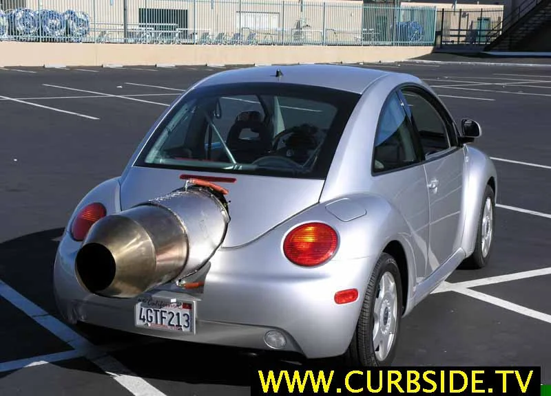 Jet-powered Volkswagen New Beetle