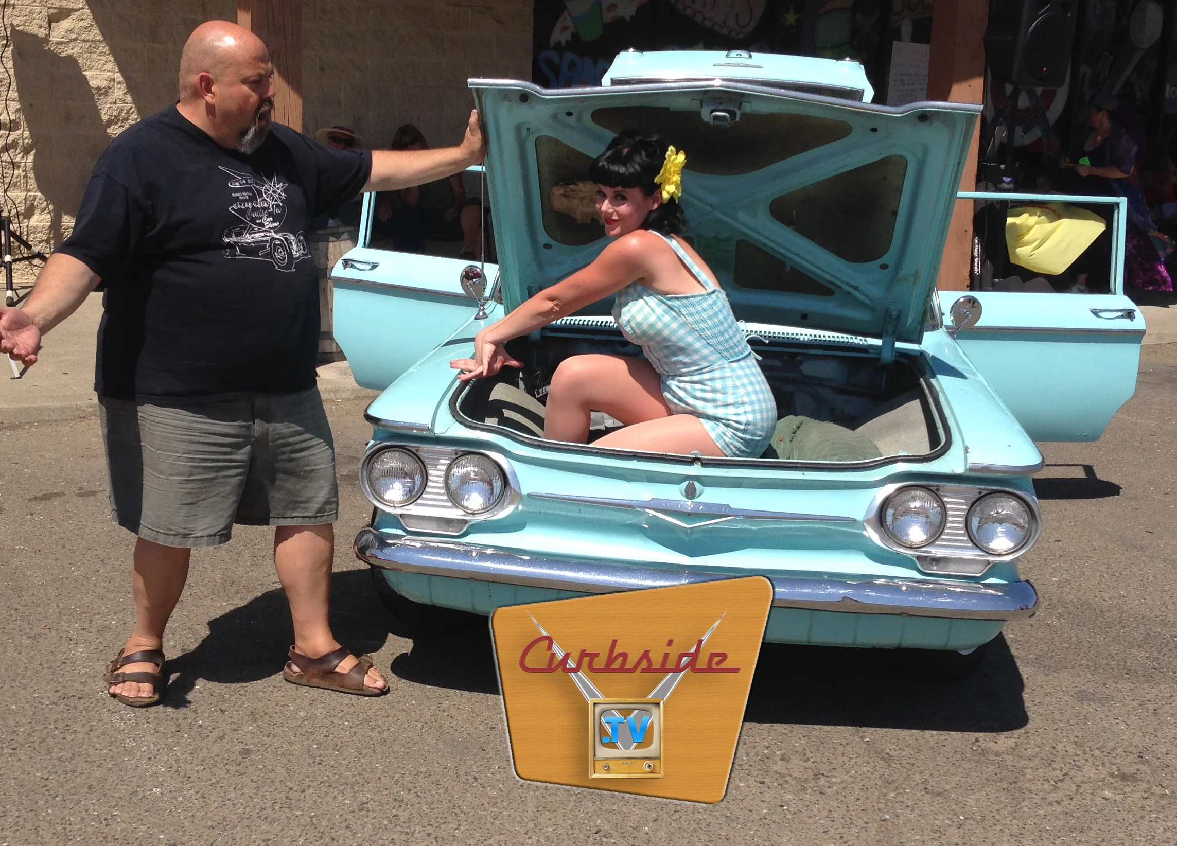 1961 Corvair Lakewood wagon Frunk