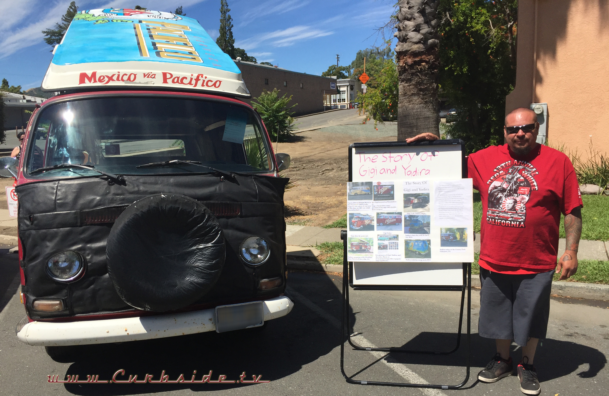 Mauro and his 1968 VW Westfalia Camper Bus "Yadira"