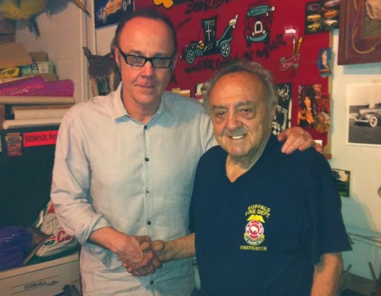 JIM CHERRY WITH LEGENDARY KUSTOMIZER GEORGE BARRIS