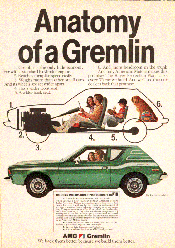 AMC Gremlin - 1970-78 — Curbside Car Show Calendar