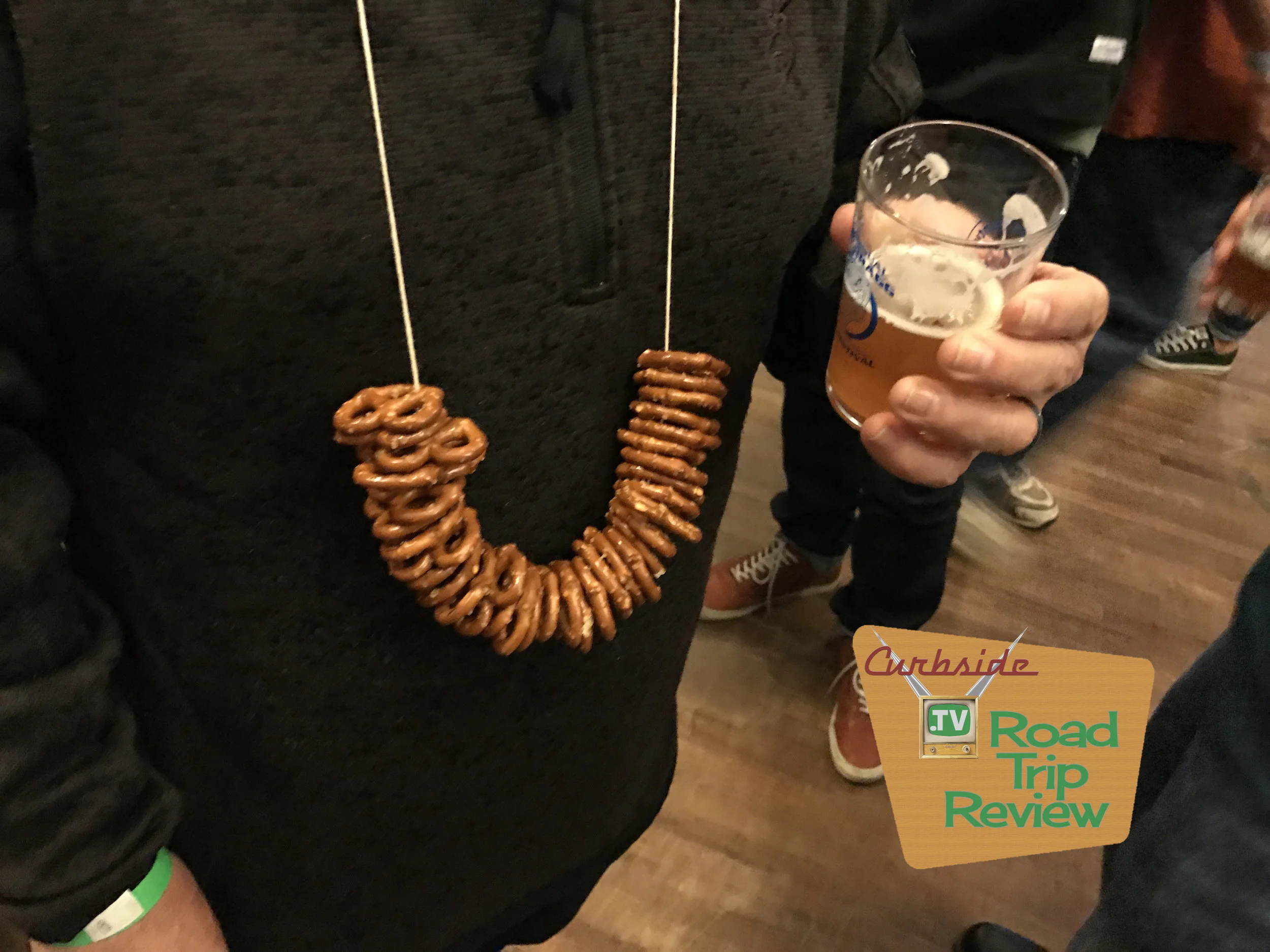 Beer pretzels at a beer event