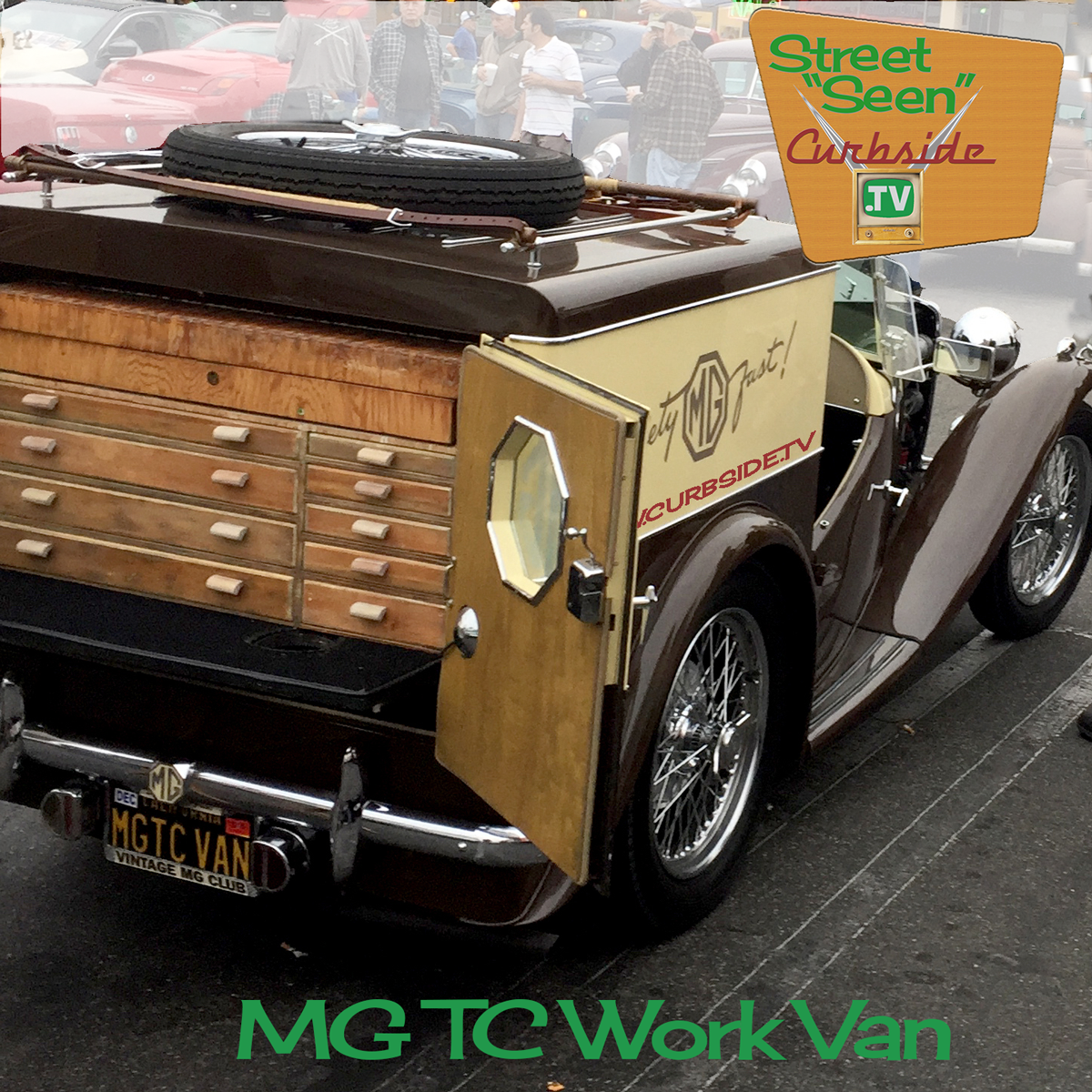MG TV work van