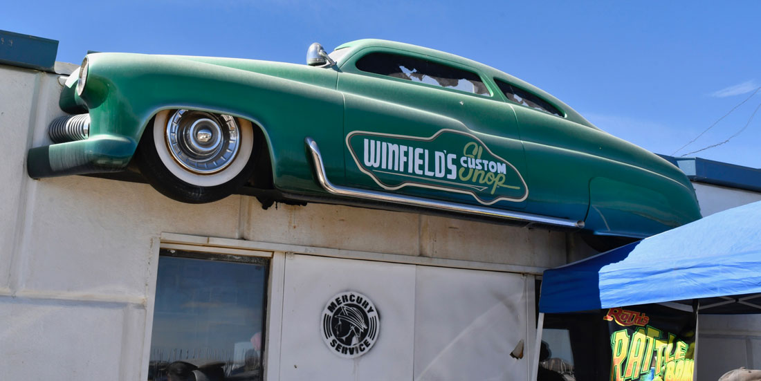 Gene Winfield’s garage