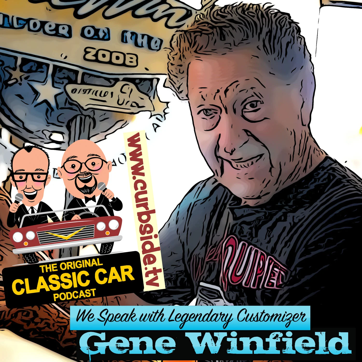 Visiting with legendary customizer Gene Winfield
