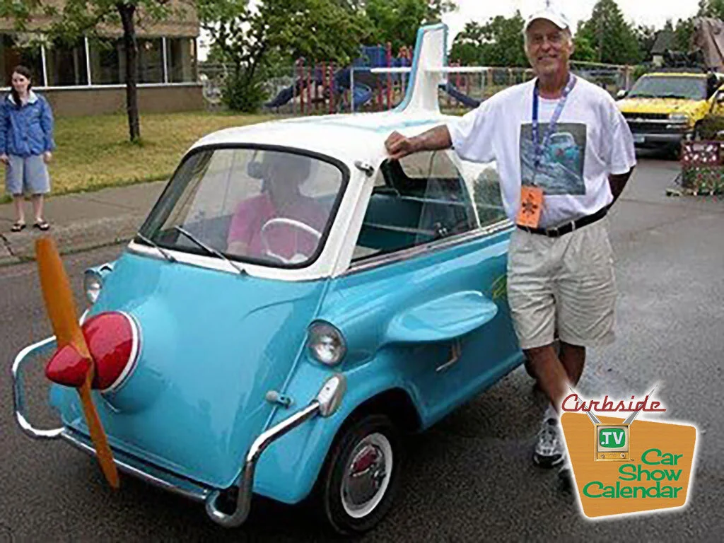 David Major and the aerocar.