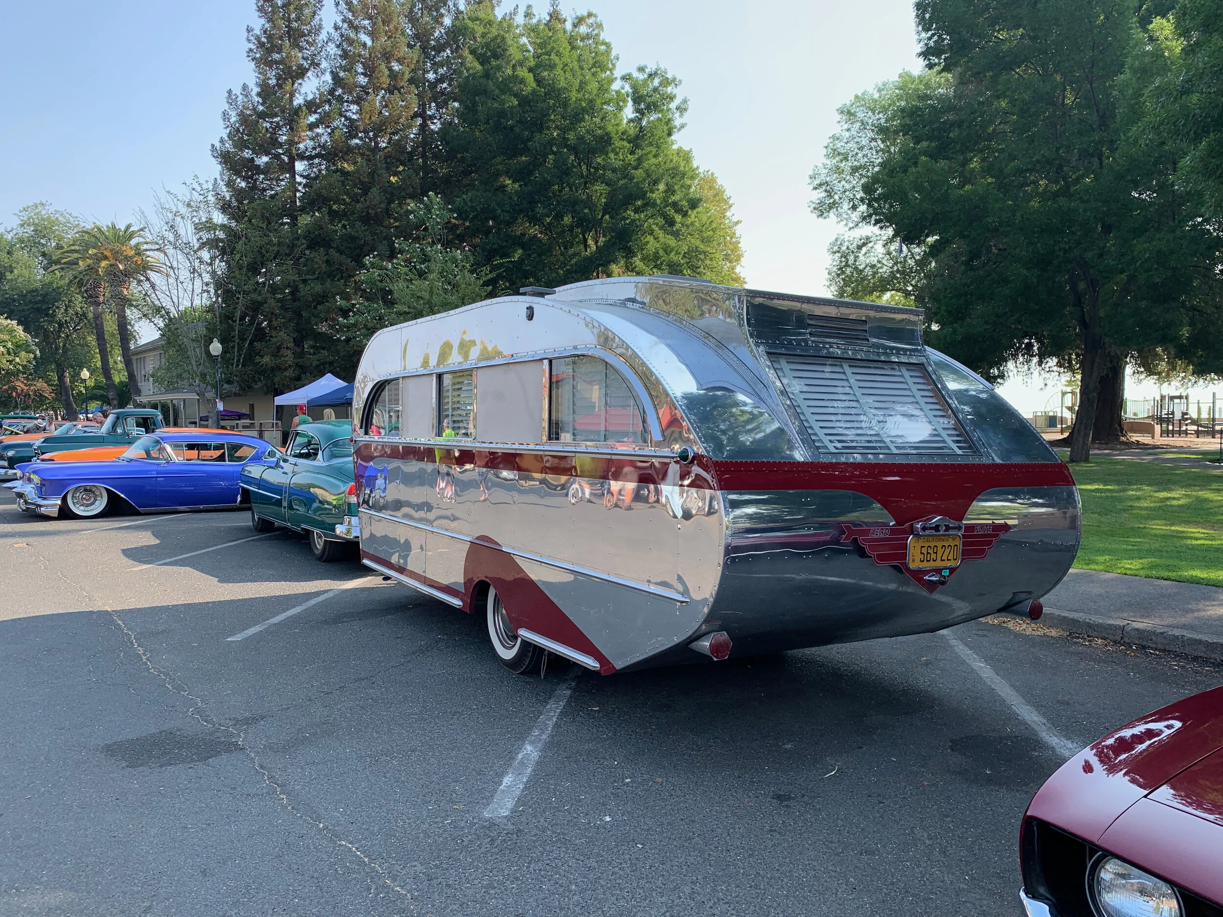  Our award for favorite vintage RV was this beautiful 1947 model restored by Flyte Camp 