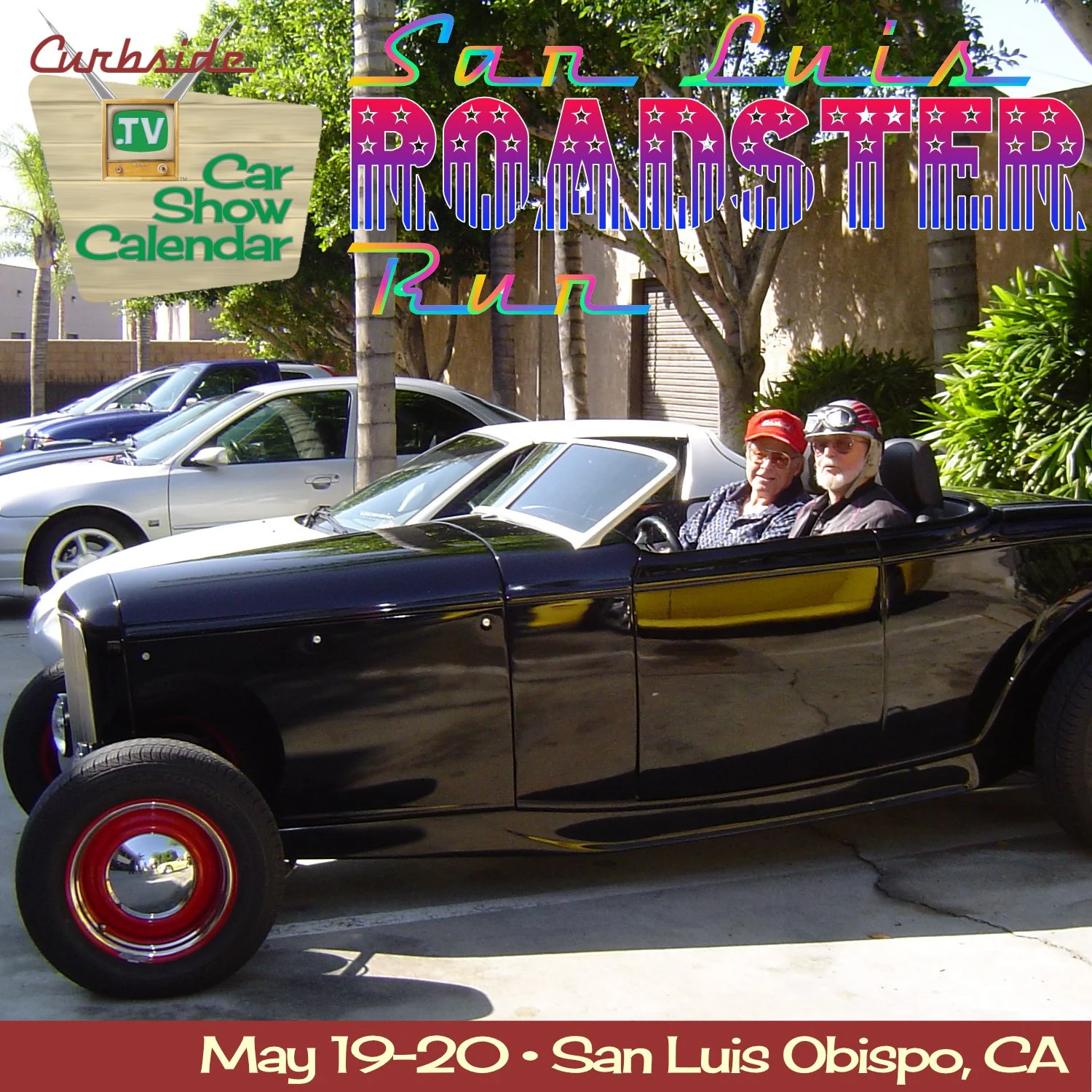 San Luis roadster run listing on the Curbside Car Show calendar