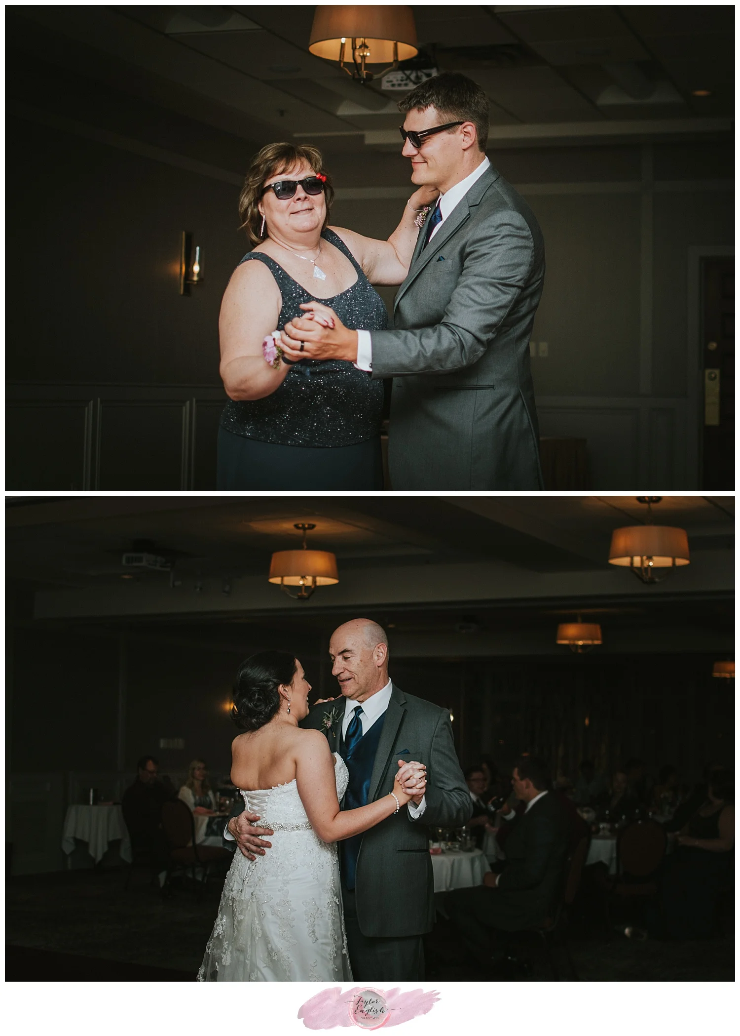 The groom and his mother choreographed a fun dance together