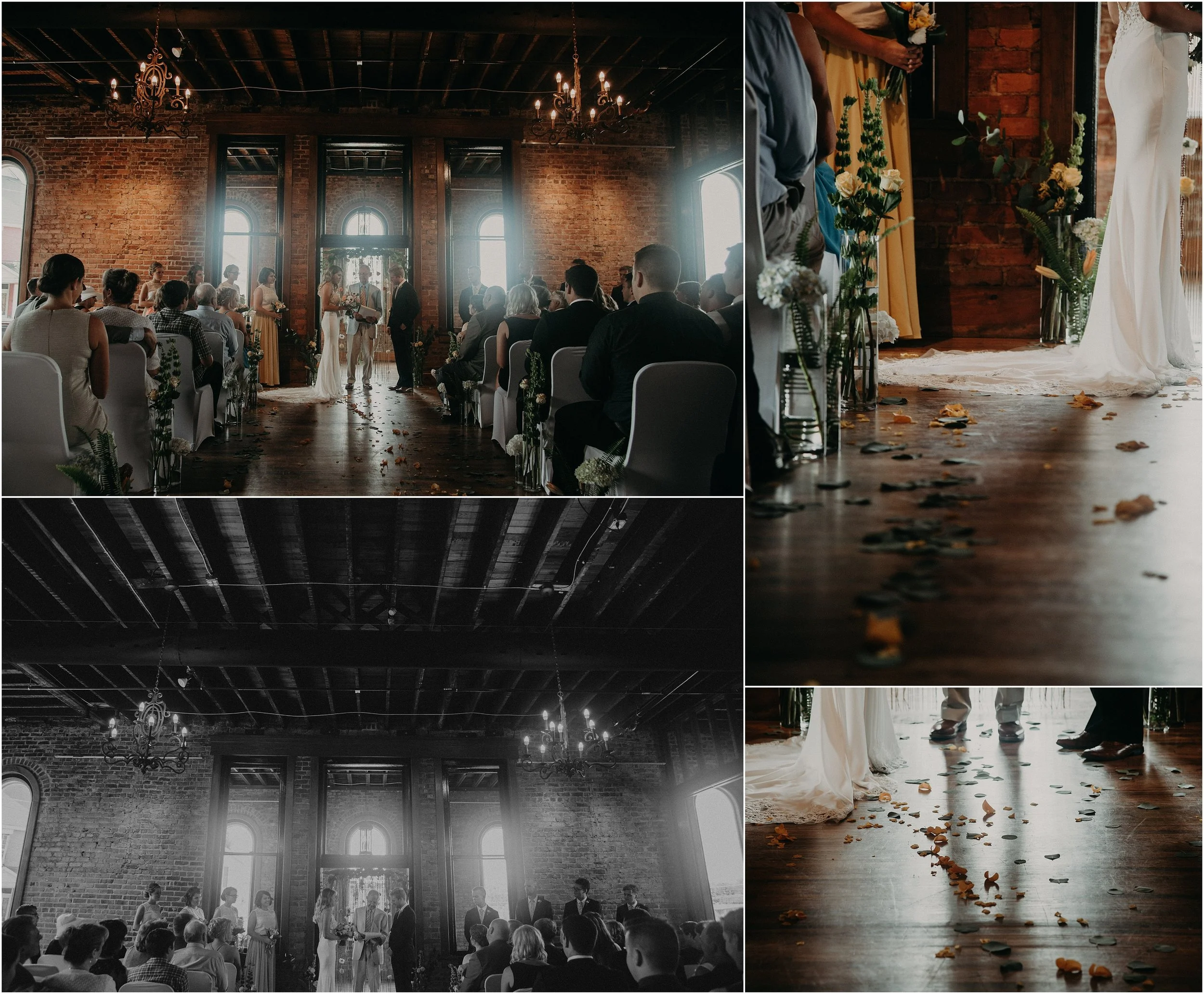 Church on Main ceremony with florals by Fox and Fern