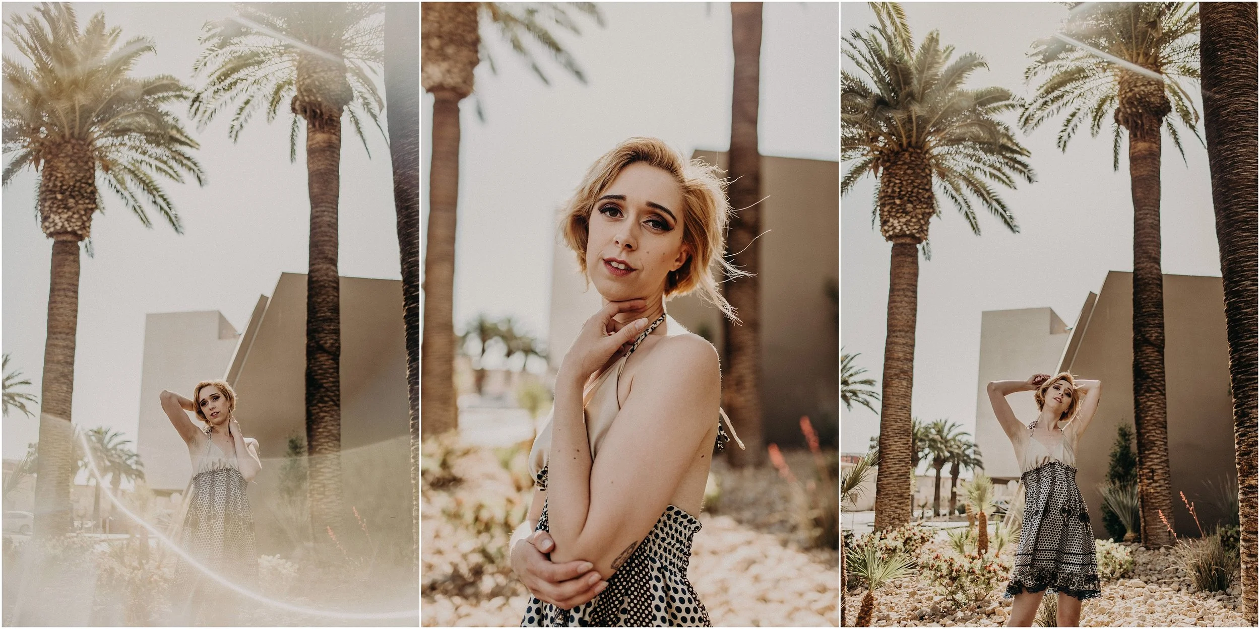 Jenna Davis, Las Vegas model, poses after styled elopement inspiration shoot