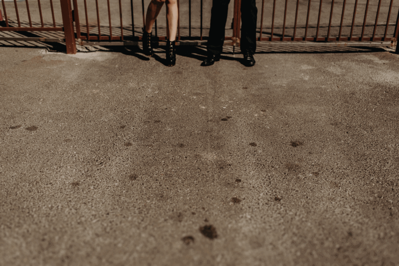 Standing in front of abandoned Holiday Motel in Las Vegas, Nevada