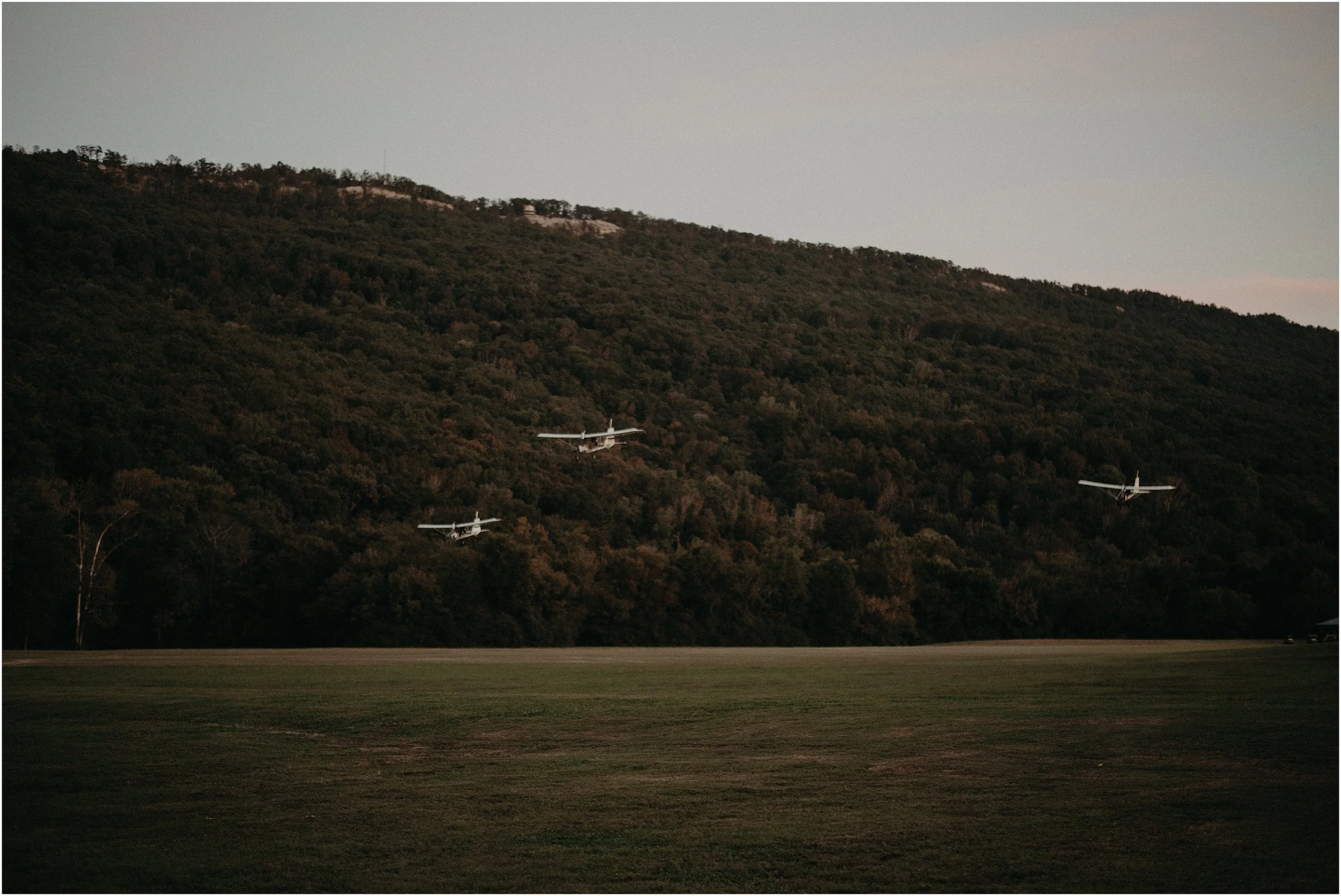 The pilots come in for a landing