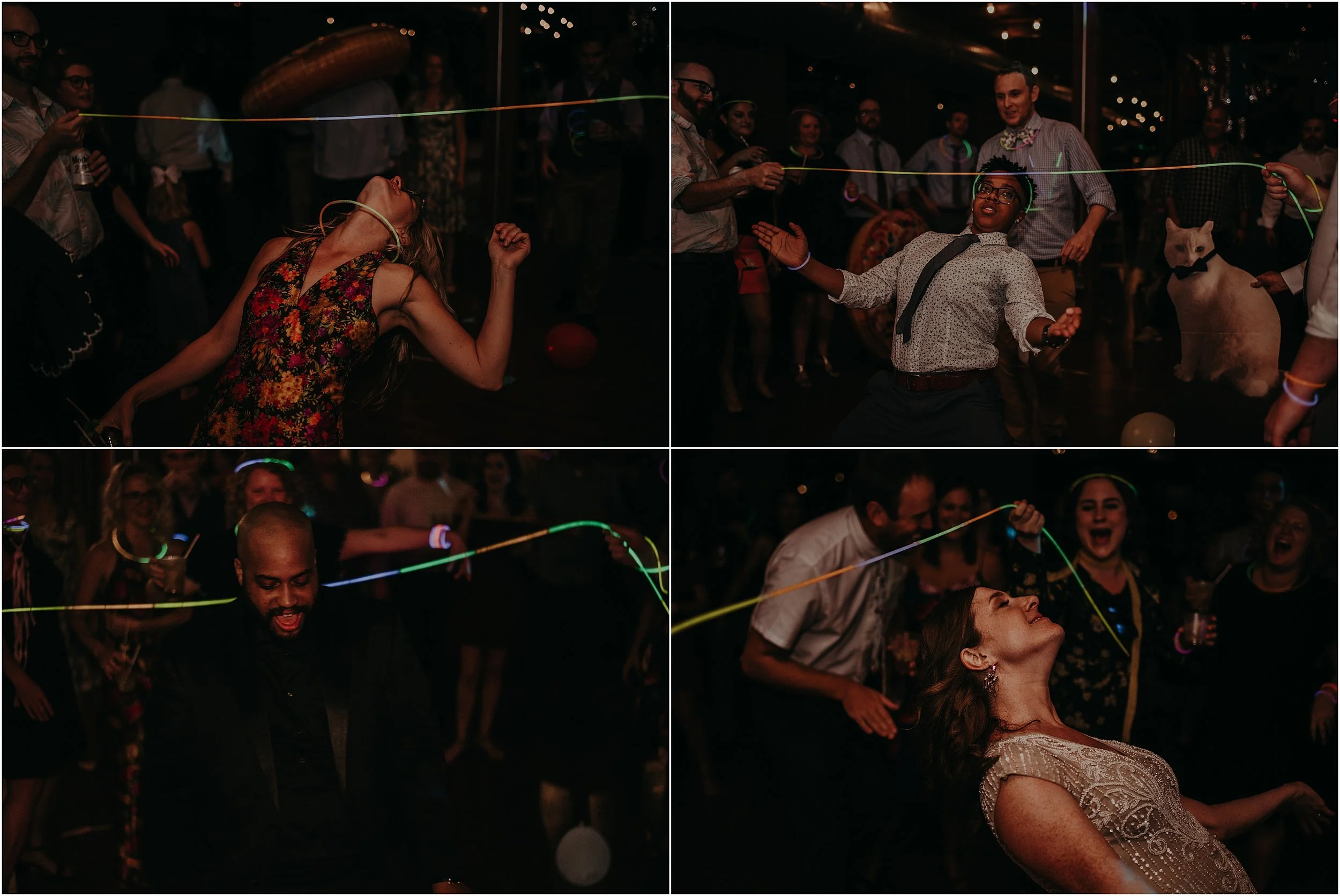 Glow stick limbo
