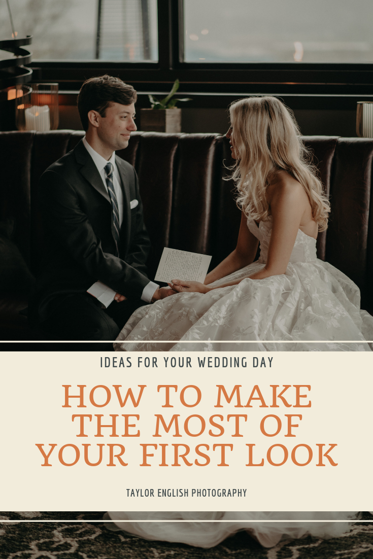 Ideas on how to make the most of your first look on your wedding day