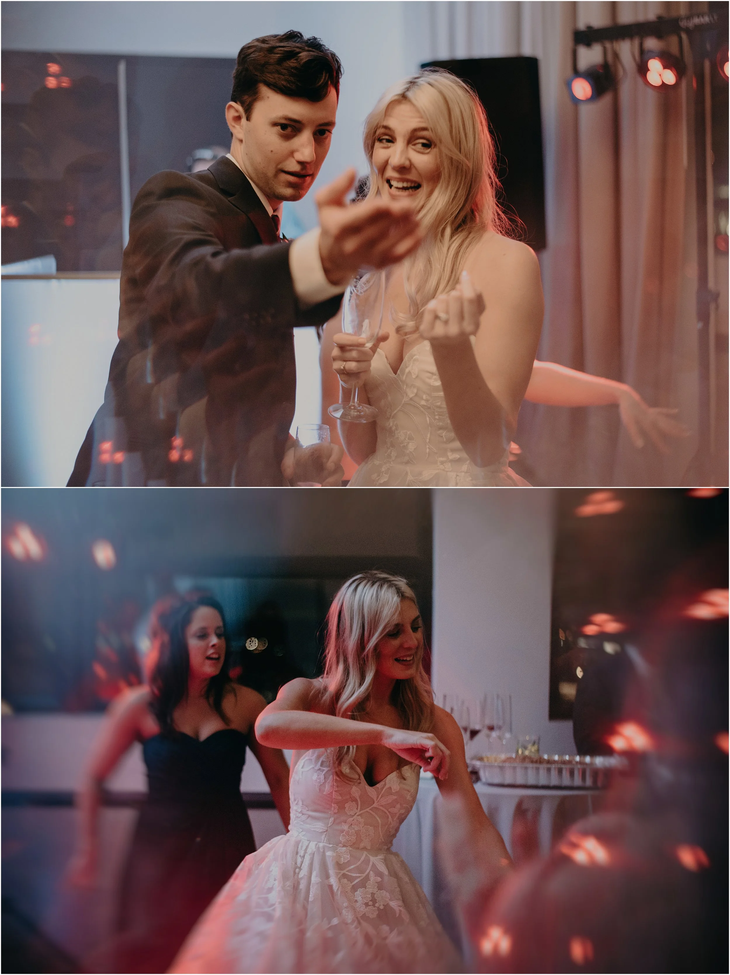 Lights and music at the reception
