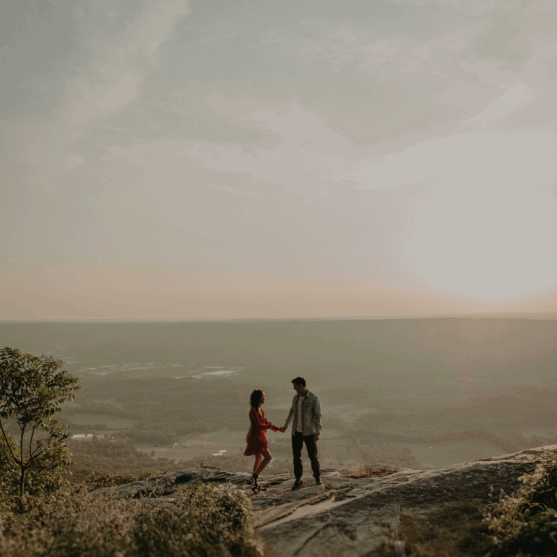 couple dancing over tennessee hills