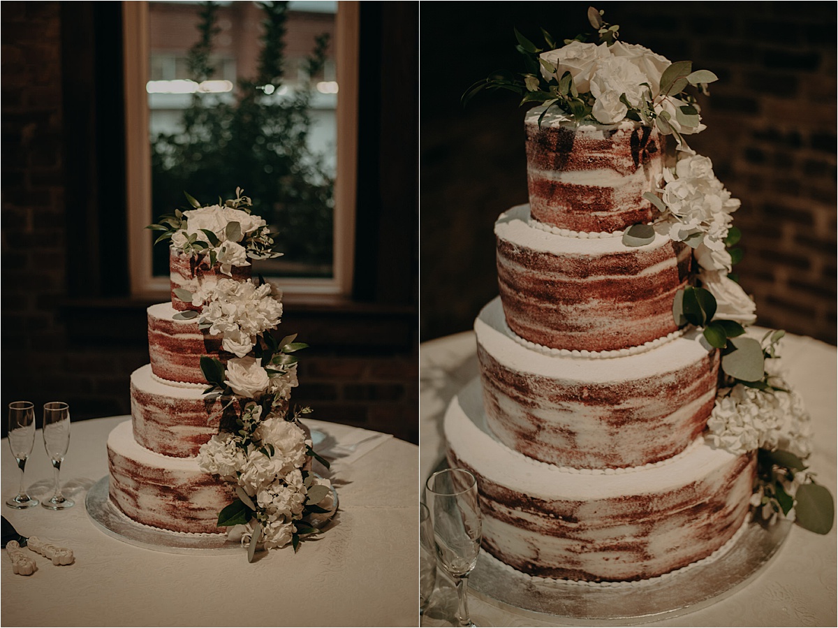 Kimmie's Cakes and Flowers by Tami provided the cake and floral designs at Church on Main