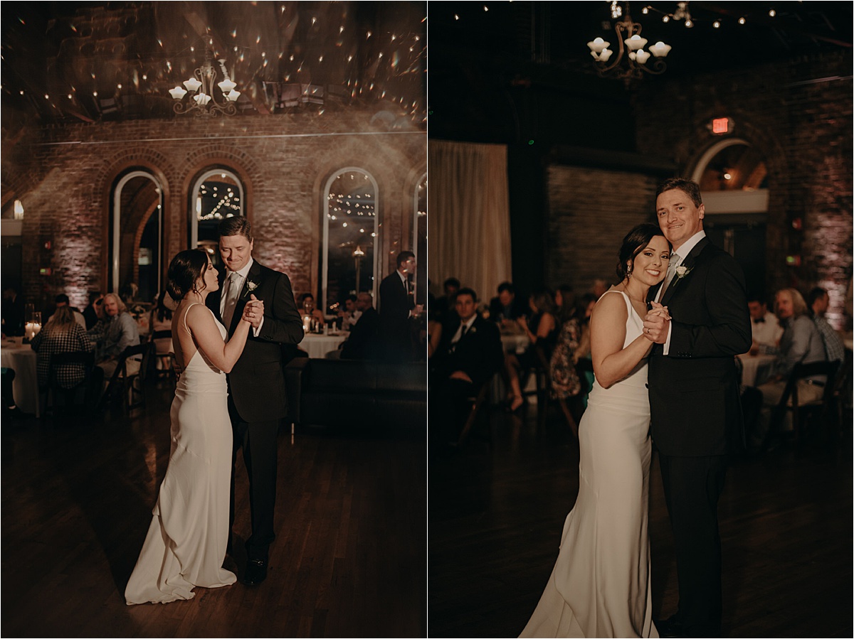 The bride dances with her father