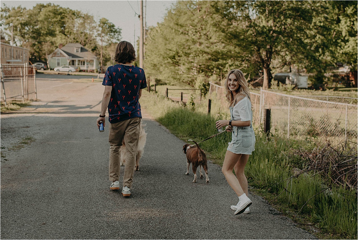 fun outdoor engagement session by chattanooga Tennessee wedding photographer taylor english photography