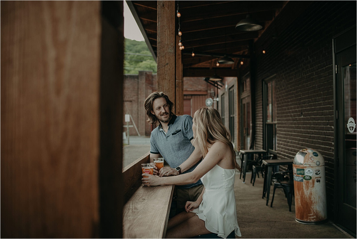 fun outdoor engagement session by chattanooga Tennessee wedding photographer taylor english photography