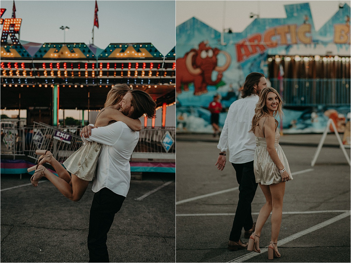 fun outdoor engagement session by chattanooga Tennessee wedding photographer taylor english photography