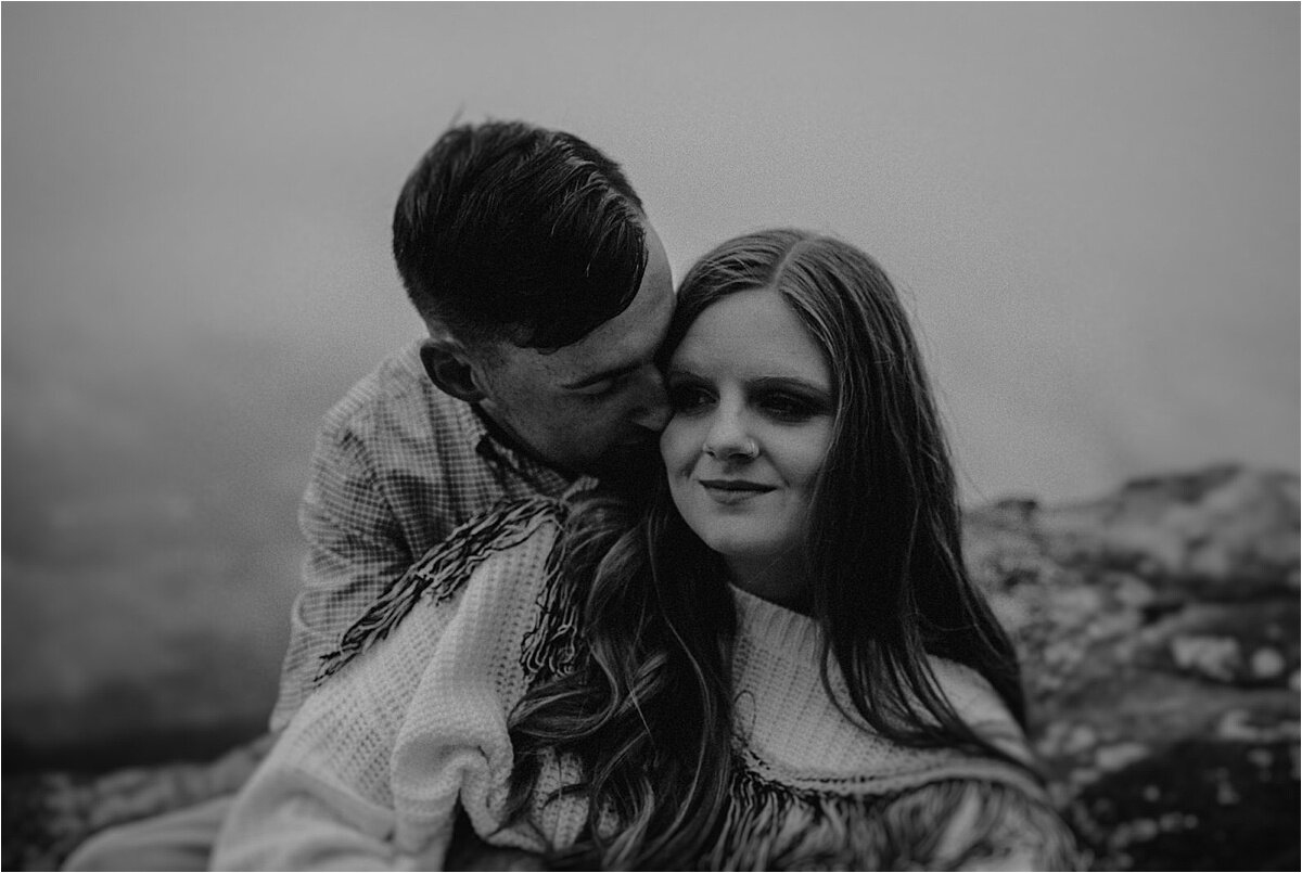 engagement session in tennessee hills by chattanooga wedding photographer
