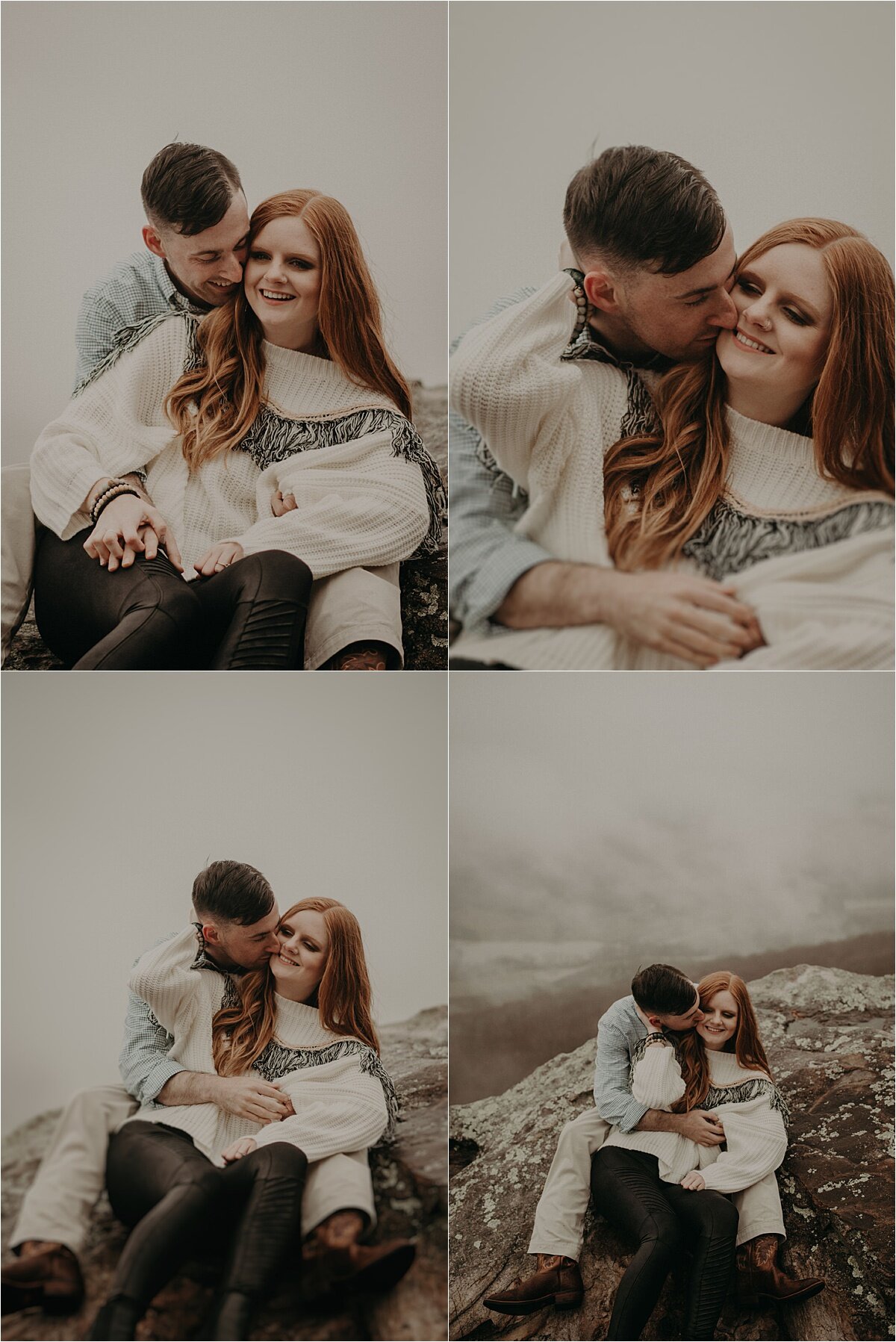 engagement session in tennessee hills by chattanooga wedding photographer