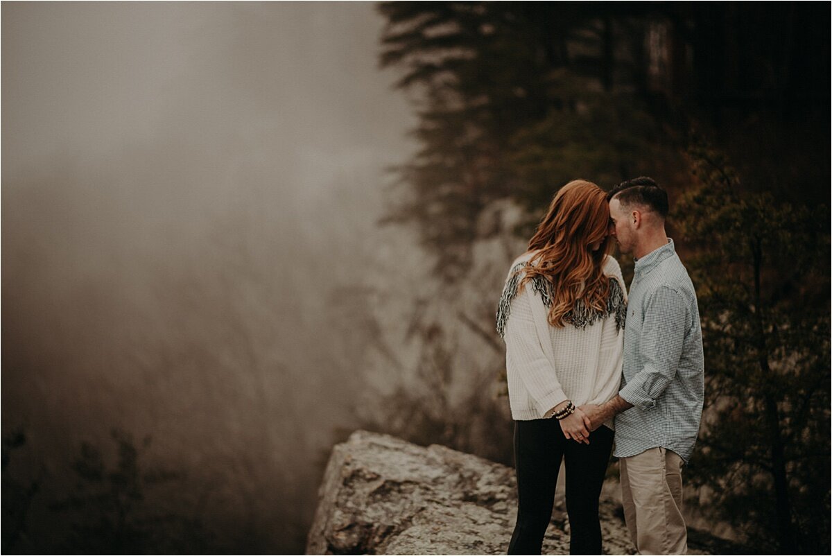 engagement session in tennessee hills by chattanooga wedding photographer