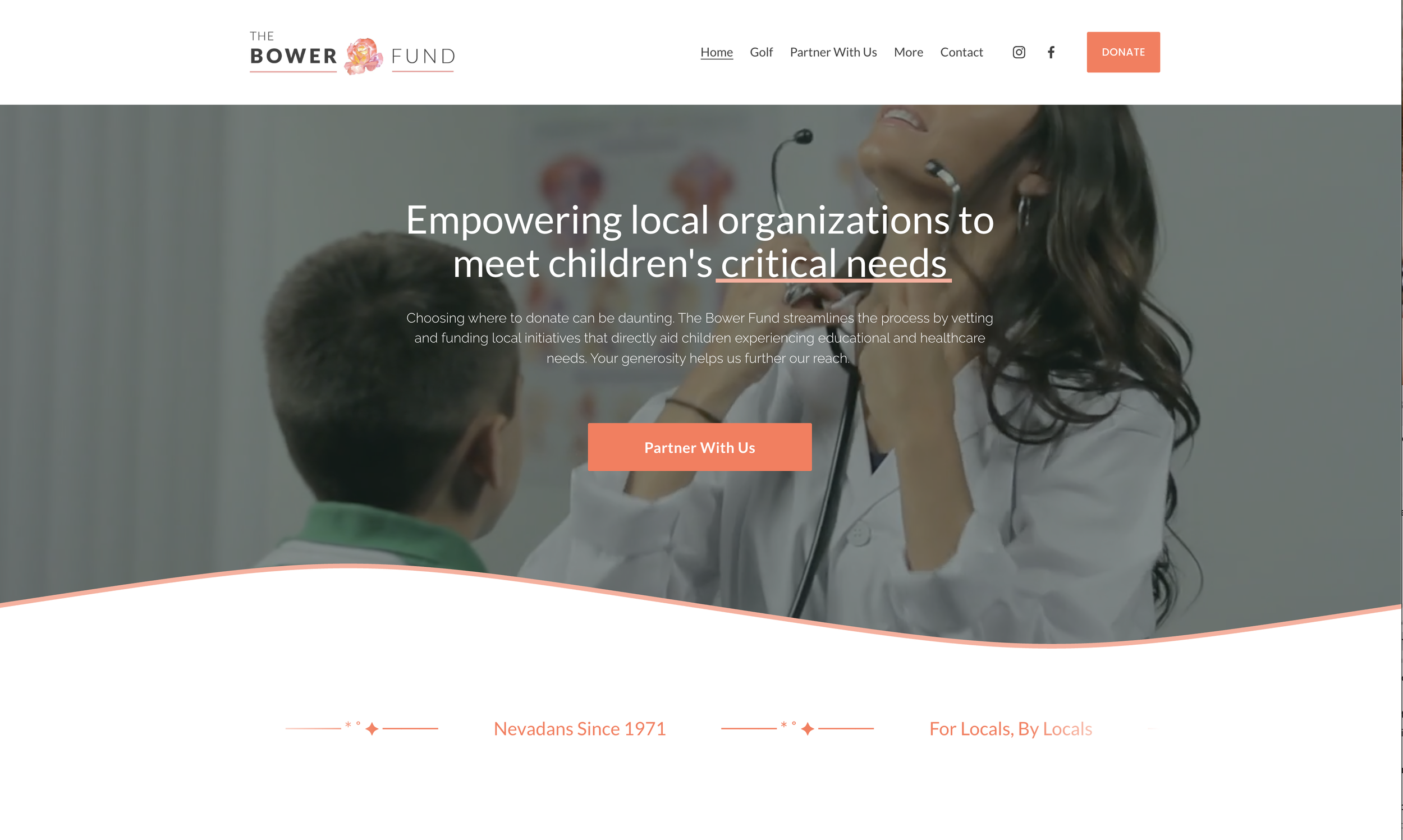 bower fund website homepage