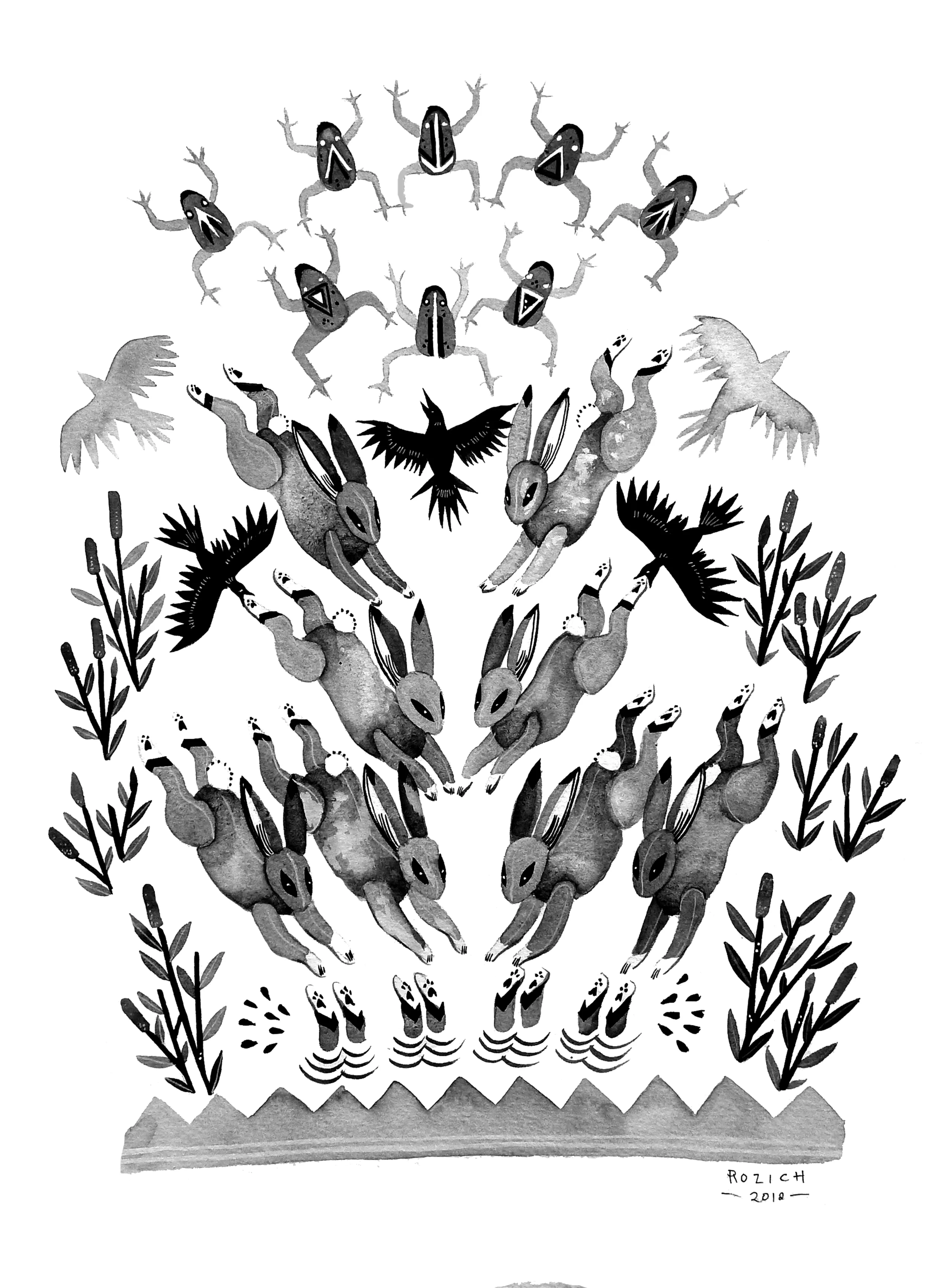 The ravens and the hares