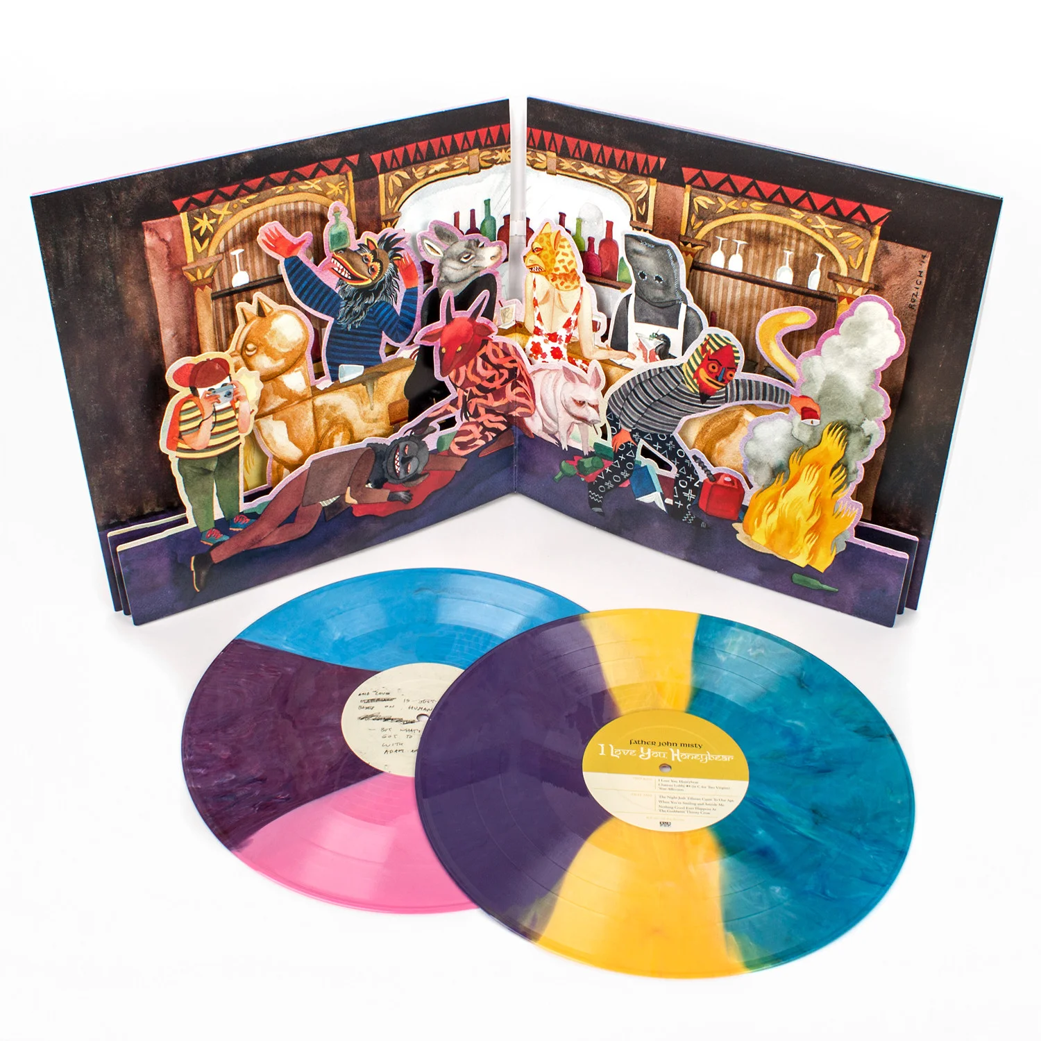 Father John Misty's "I Love You, Honeybear" Sub Pop Records (Interior pop-up) 2015
