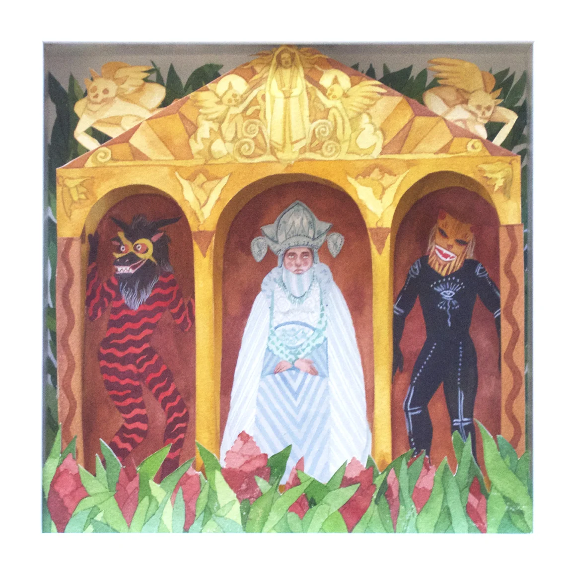 The Final Sitting of Madelena and Her Guards 2014 // Mixed Media