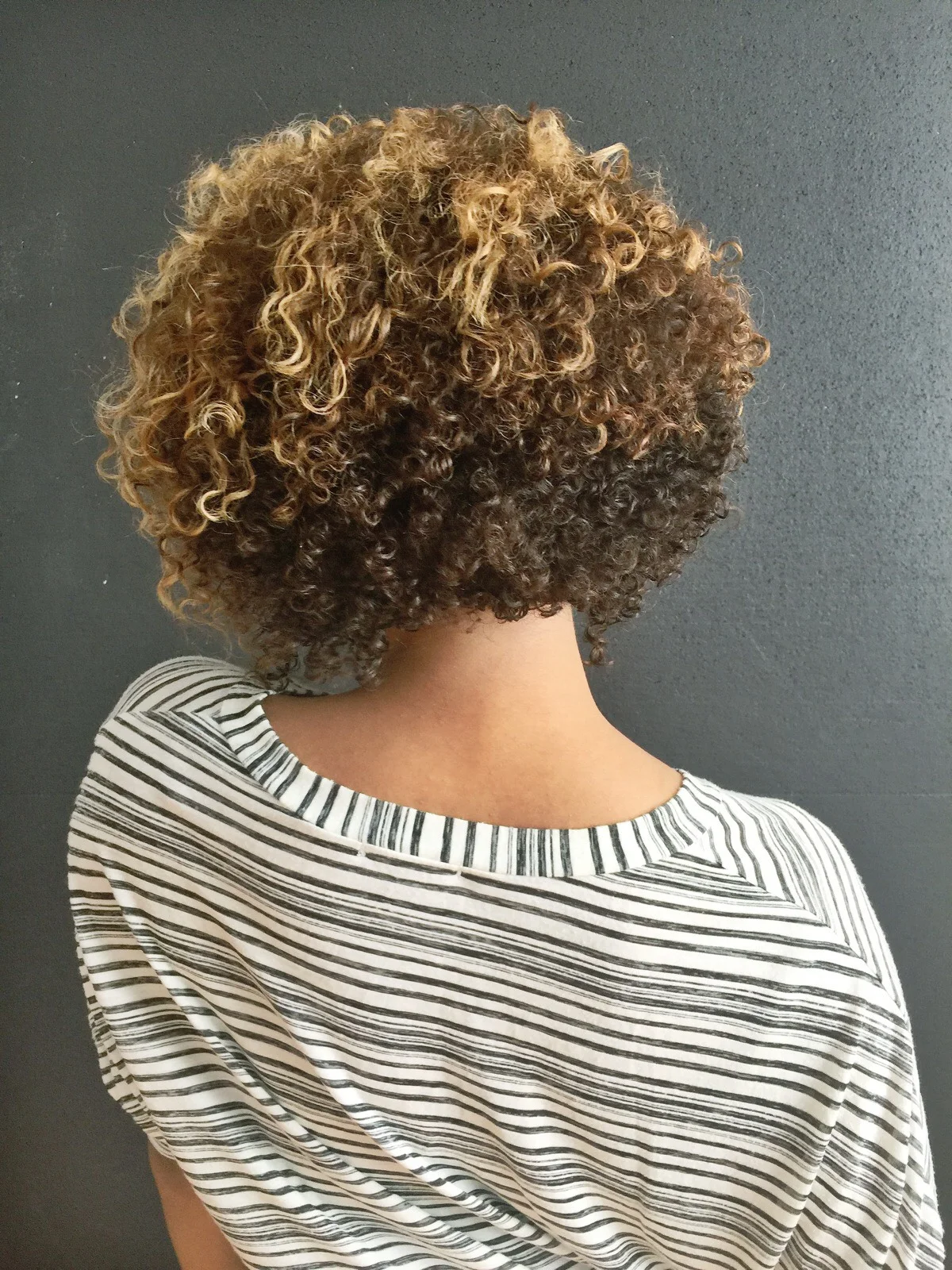 Image of hair after using the Devacurl SuperCream Coconut Curl Styler from the Curl Connoisseur Blog