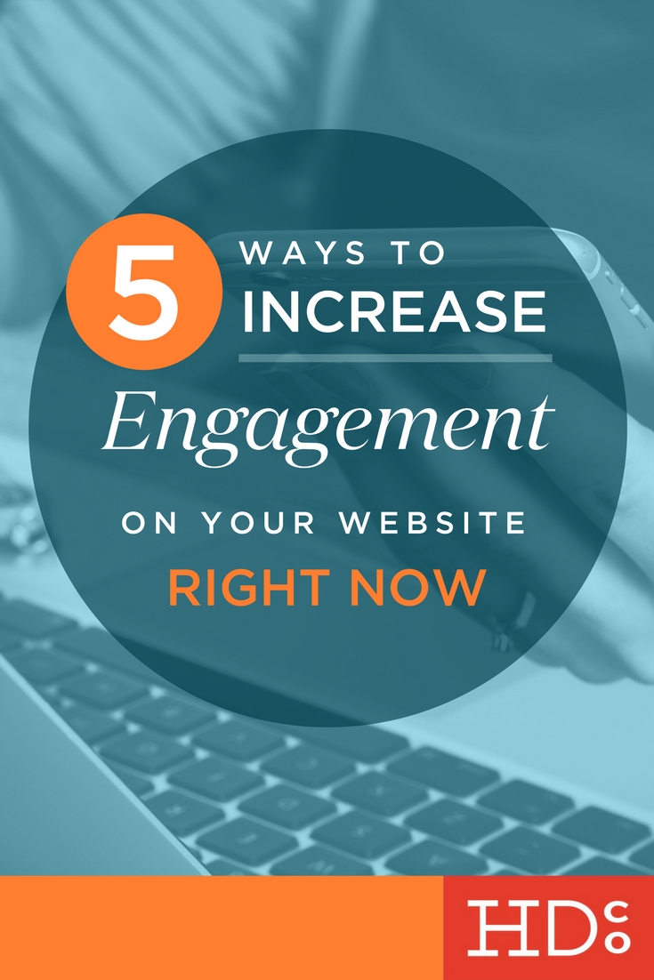 You GET an audience to your site with great content. But how do you KEEP them there, and coming back for more? It's called engagement, and it's important. Here are 5 things you can increase engagement on your website right now. Save for later and cl…