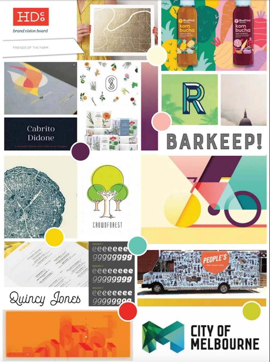 Brand Vision Board for Build This Town