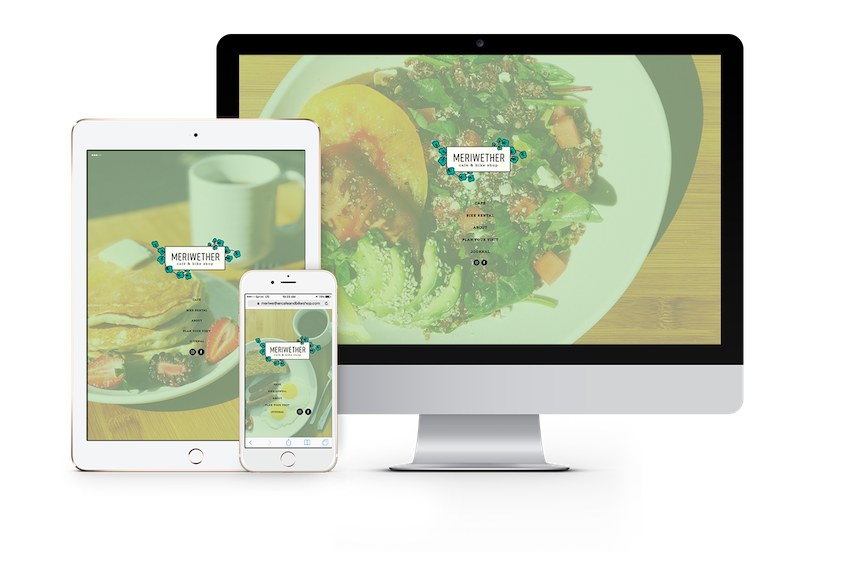Meriwether's final site on various devices