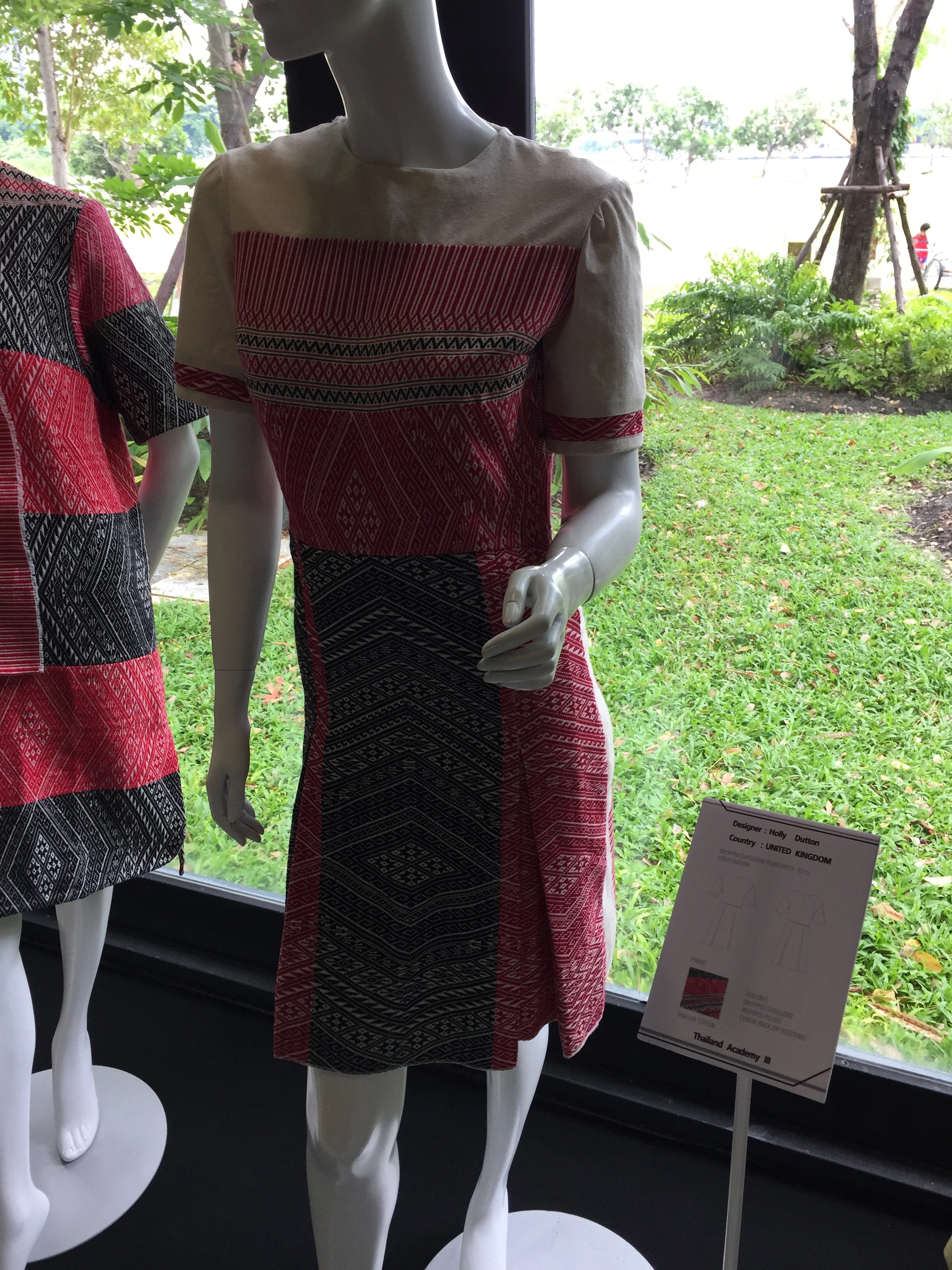 Holly Dutton's symmetrically made dress