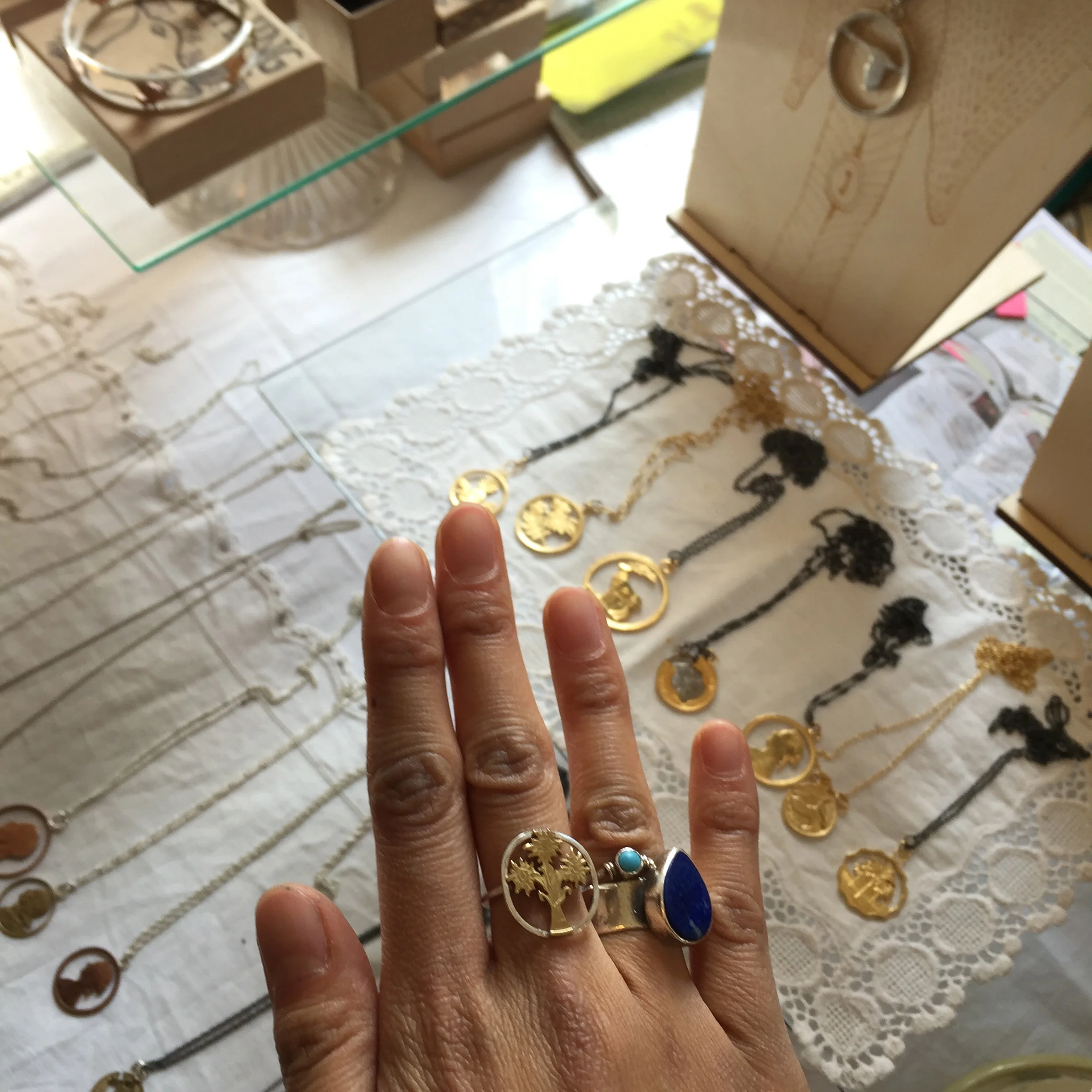 Couldn't resist! A new ring by Rachel Eardey Somerset. An eidelwiess cut from a 1988 Austrian coin. Talented.